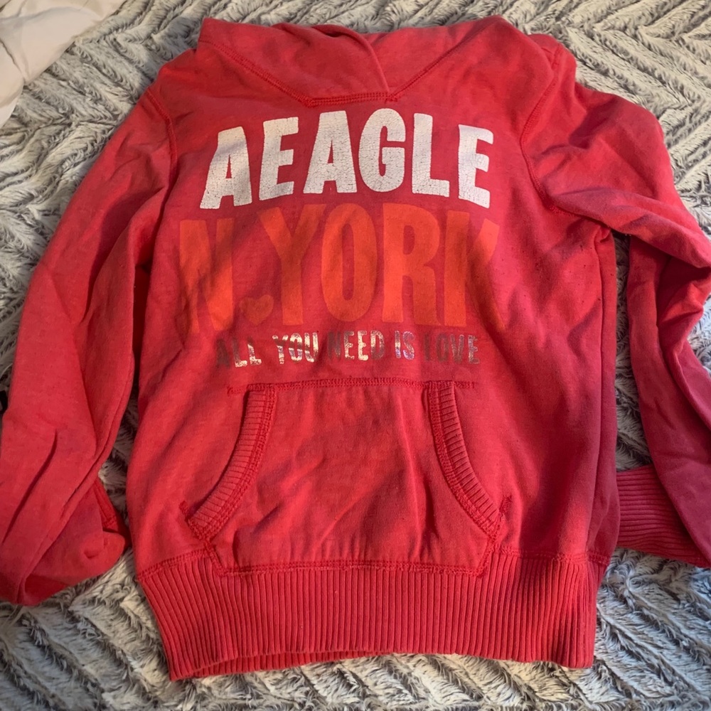 Pink & Orange American Eagle hoodie